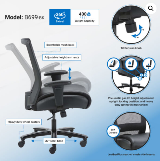 Heavy Duty Mesh Chair. Office Furniture located in Mission Viejo, Orange County, CA 33.619850, -177.680500