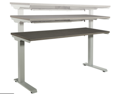 Ascend Adjustable Height Table - 2 Stage 33.619850, -177.680500 Image of 3 desks in different heights