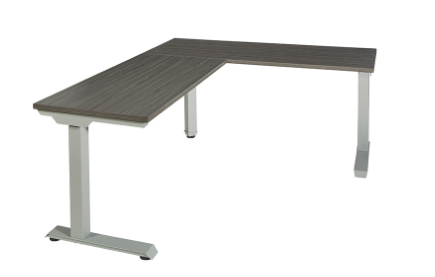 Ascend Height Adjustable L Shape Table - 3 Stage 33.619850, -177.680500