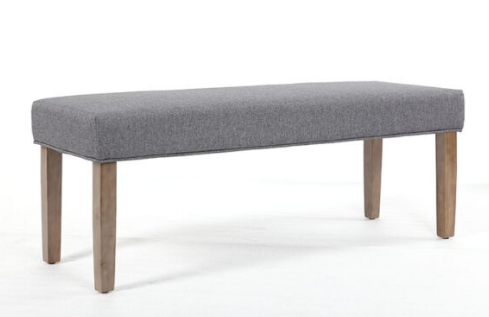 Grey Linen Tailored Bench. Office Furniture located in Mission Viejo, Orange County, CA 33.619850, -177.680500