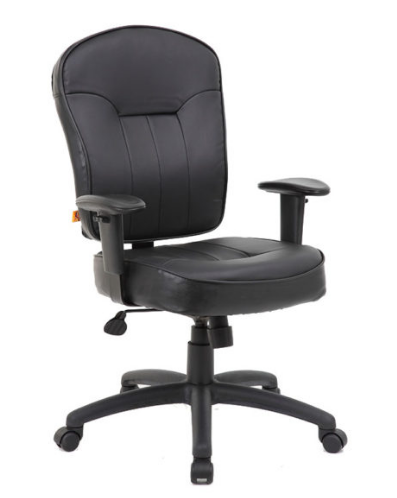 Black Leather Task Chair. Office Furniture located in Mission Viejo, Orange County, CA 33.619850, -177.680500