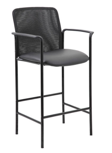 Contemporary Mesh Counter Stool - Black. Office Furniture located in Mission Viejo, Orange County, CA 33.619850, -177.680500