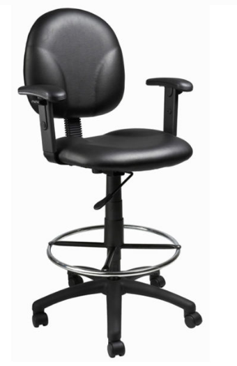 Stand Up Fabric Drafting Stool with Foot Rest. Office Furniture located in Mission Viejo, Orange County, CA 33.619850, -177.680500
