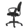 Boss Perfect Posture Deluxe Office Task Chair with Loop Arms, Black