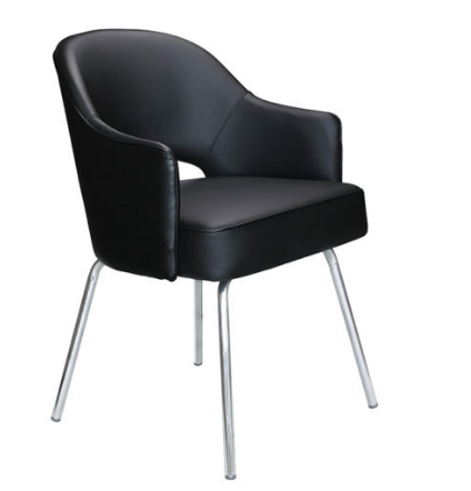 Black Vinyl Guest Chair. Office Furniture located in Mission Viejo, Orange County, CA 33.619850, -177.680500
