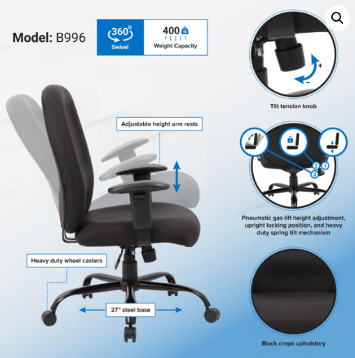 Heavy Duty Task Chair. Office Furniture located in Mission Viejo, Orange County, CA 33.619850, -177.680500