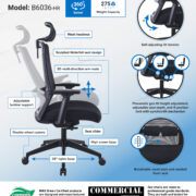 Boss Mesh Chair, w/ Headrest
