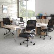 Boss Mesh Back W/ Pewter Finish Task Chair