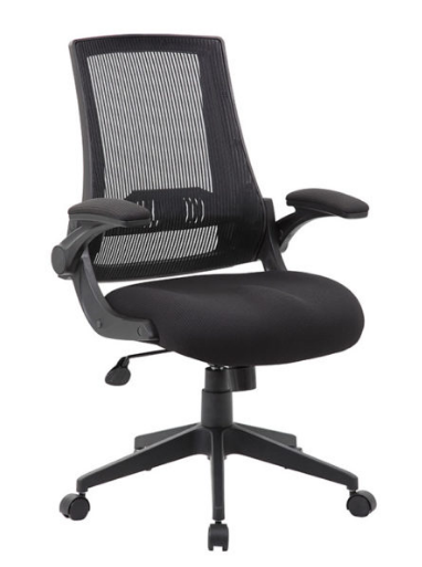 Mesh Back Flip Arm Task Chair. Office Furniture located in Mission Viejo, Orange County, CA 33.619850, -177.680500