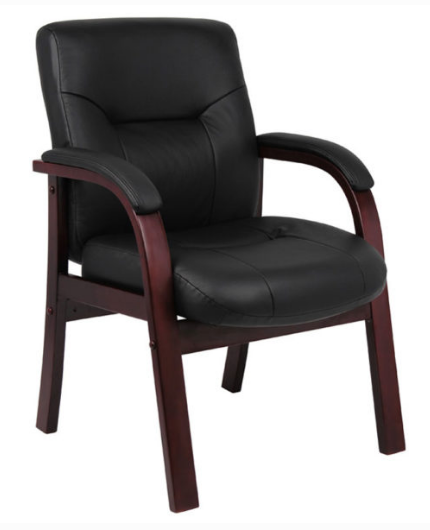 Executive Leather Guest Chair. Office Furniture located in Mission Viejo, Orange County, CA 33.619850, -177.680500