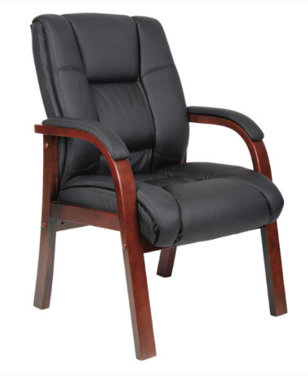 Mid Back Wood Finished Guest Chair. Office Furniture located in Mission Viejo, Orange County, CA 33.619850, -177.680500