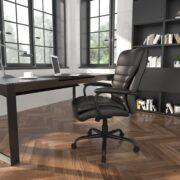 Boss Heavy Duty Double Plush Caressoftplus Vinyl Chair-400 Lbs.