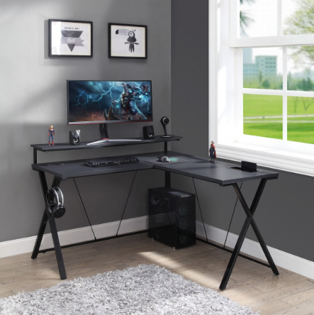 Checkpoint Battle Station L Shaped Gaming Desk with LED Lights. Office Furniture located in Mission Viejo, Orange County, CA 33.619850, -177.680500