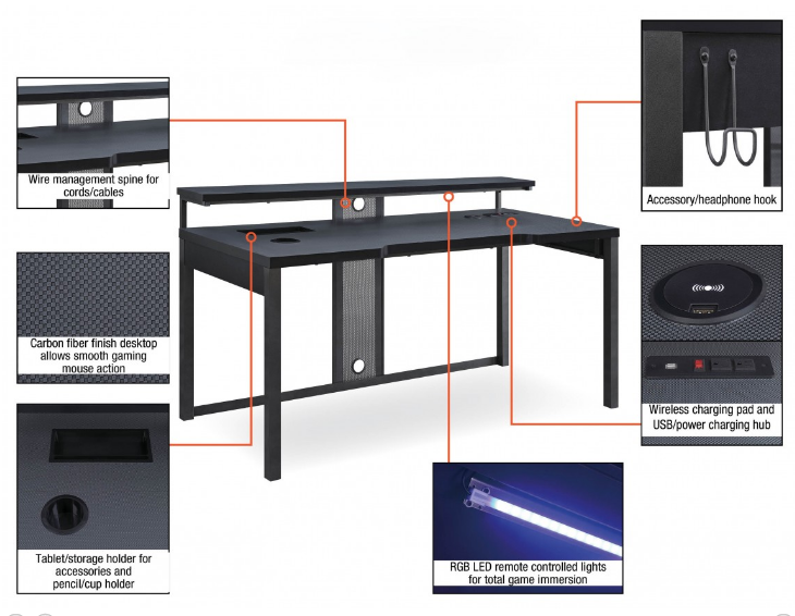 Adaptor Gaming Desk. Office Furniture located in Mission Viejo, Orange County, CA 33.619850, -177.680500