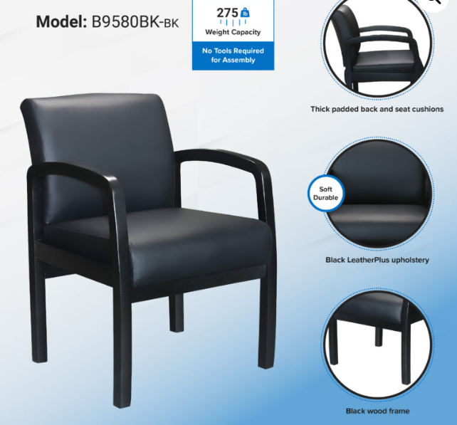 Boss NTR (No Tools Required) guest, accent or dining chair
