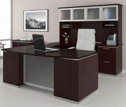 New - Tuxedo U Shape Desk with Hutch