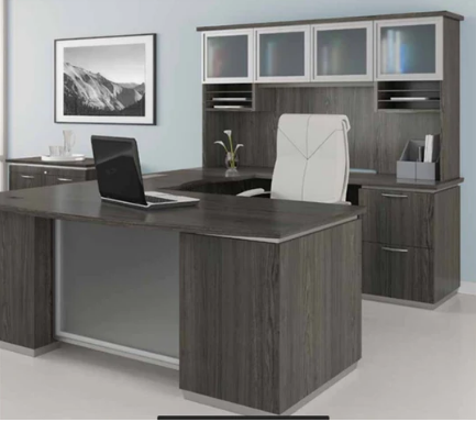 New - Tuxedo U Shape Desk with Hutch