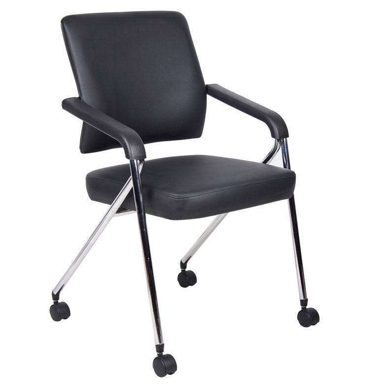 Black Caressoft Plus Nesting Chair. Office Furniture located in Mission Viejo, Orange County, CA 33.619850, -177.680500