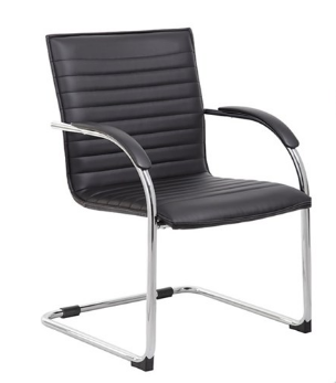Chrome Frame Grey Vinyl Side Chair - set of 2. Office Furniture located in Mission Viejo, Orange County, CA 33.619850, -177.680500