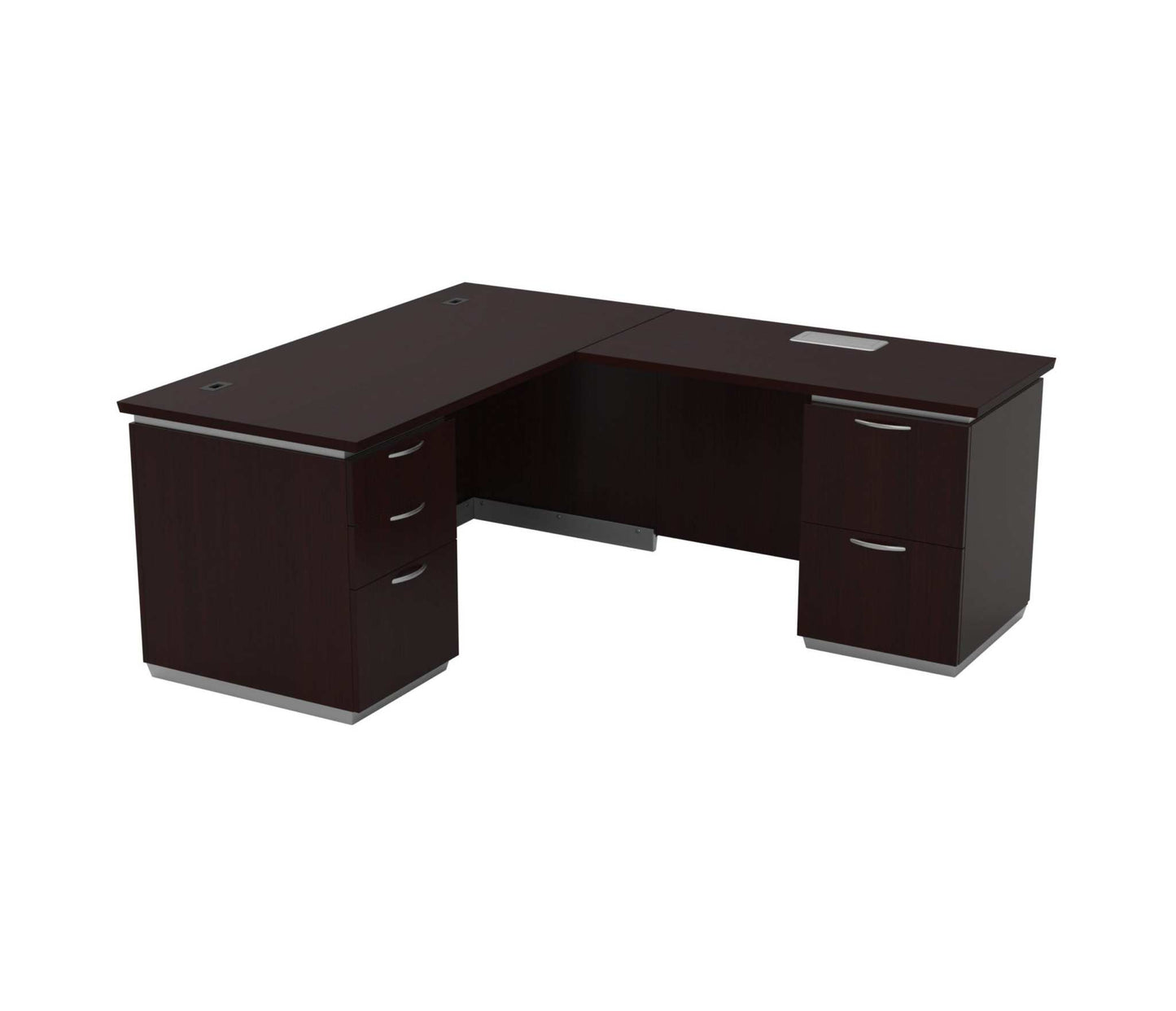 Tuxedo Series L-Shape Double Pedestal Desk. Office Furniture located in Mission Viejo, Orange County, CA 33.619850, -177.680500