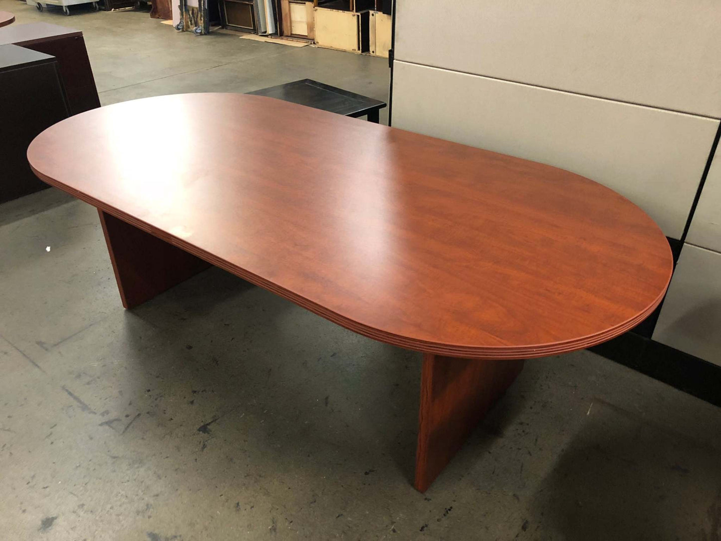 Napa 8 Foot Racetrack Conference Table. Office Furniture located in Mission Viejo, Orange County, CA 33.619850, -177.680500