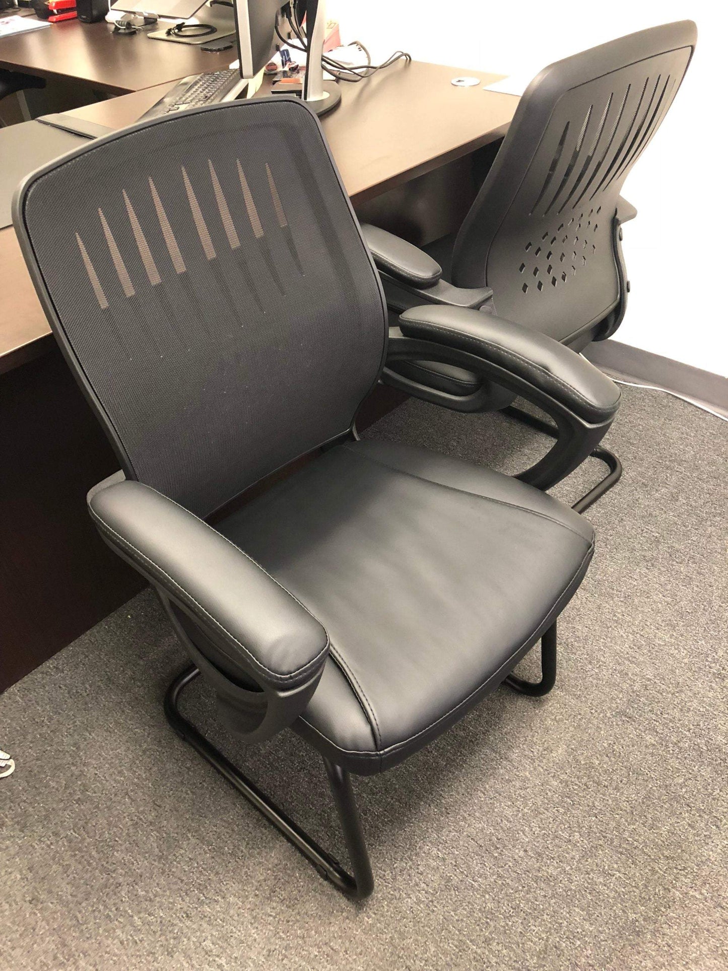 Black Mesh Back Designer Contour Guest Chair. Office Furniture located in Mission Viejo, Orange County, CA 33.619850, -177.680500