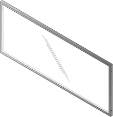 Napa Glass Modesty Panel. Office Furniture located in Mission Viejo, Orange County, CA 33.619850, -177.680500