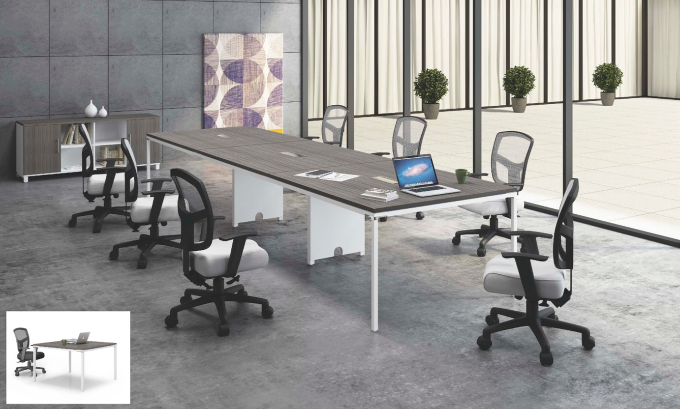 Driftwood 12' Rectangular Simple System Conference Table. Office Furniture located in Mission Viejo, Orange County, CA 33.619850, -177.680500
