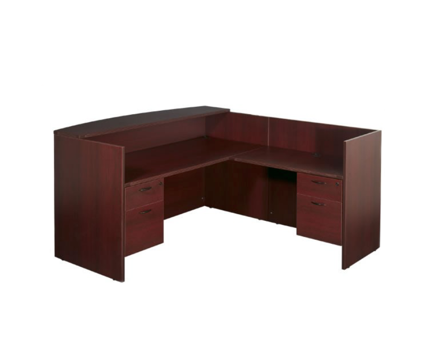 Napa Reception Desk w return. Office Furniture located in Mission Viejo, Orange County, CA 33.619850, -177.680500