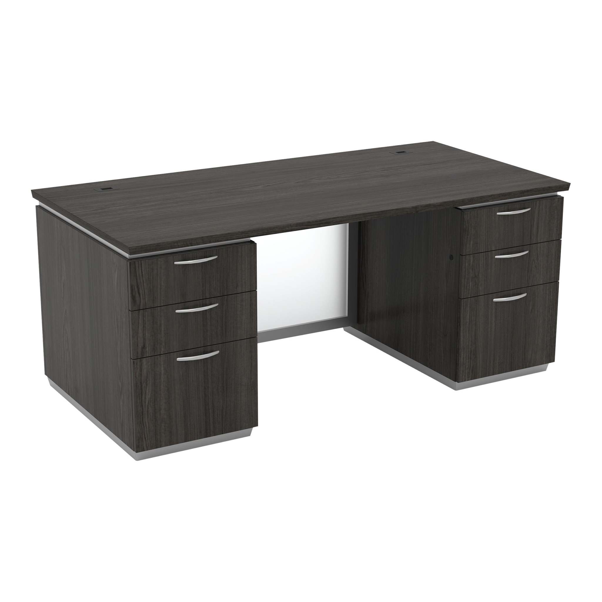 AT Two U-Shaped Desk with Multifile + Storage + Pedestal