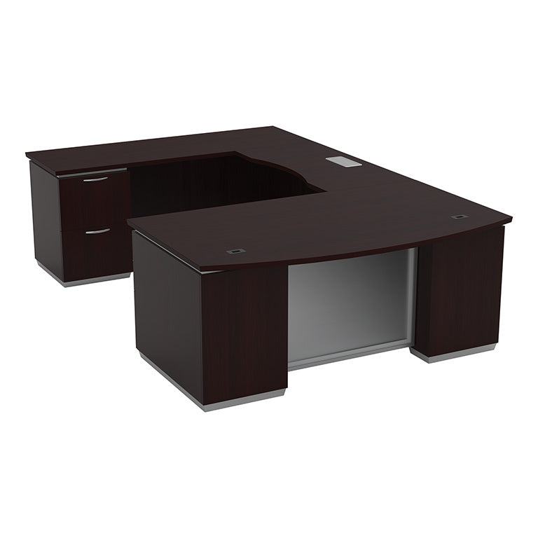Tuxedo Series Bowfront U Shape Desk. Office Furniture located in Mission Viejo, Orange County, CA 33.619850, -177.680500