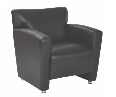 Black Leather Club Chair