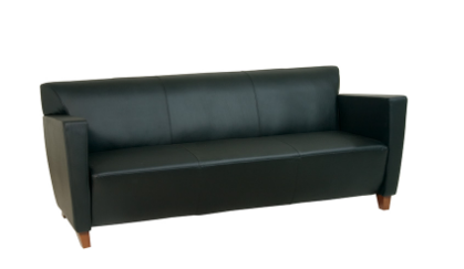 Black Leather Sofa