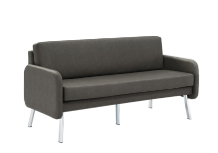 Sofa w Chrome Finish Legs - by Office Star Products