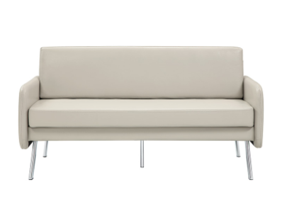 Sofa w Chrome Finish Legs - by Office Star Products