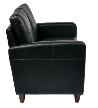 Loveseat w Espresso Finish Legs - by Office Star Products