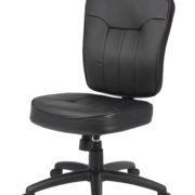 Boss Black Leather Task Chair