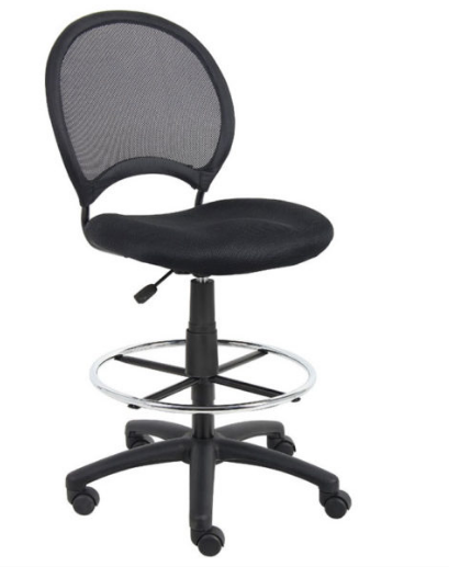 Mesh Drafting Stool W-Adjustable Arms. Office Furniture located in Mission Viejo, Orange County, CA 33.619850, -177.680500