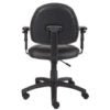 Boss Black Posture Chair W/ Adjustable Arms