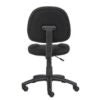 Boss Perfect Posture Deluxe Office Task Chair without Arms, Black