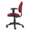 Boss Perfect Posture Deluxe Office Task Chair with Adjustable Arms, Burgundy