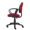 Boss Perfect Posture Deluxe Office Task Chair with Loop Arms, Burgundy