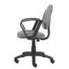 Boss Perfect Posture Deluxe Office Task Chair with Loop Arms, grey