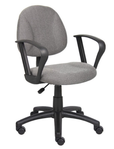 Boss Perfect Posture Deluxe Office Task Chair with Loop Arms