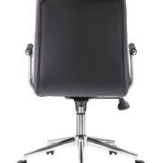 Modern Office Chair w/Chrome Arms-Black