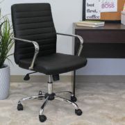 Boss Retro Task Chair with Chrome Fixed Arms