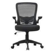 Boss Black Mesh, Flip Arm, Task Chair, Black Frame