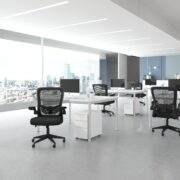 Boss Black Mesh, Flip Arm, Task Chair, Black Frame