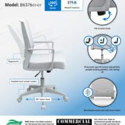 Boss All Grey Mesh Task Chair
