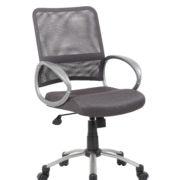 Boss Mesh Back W/ Pewter Finish Task Chair